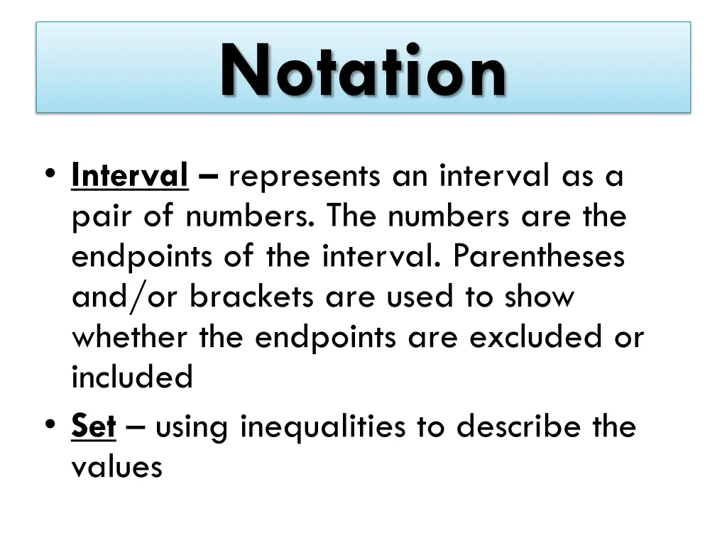 notation