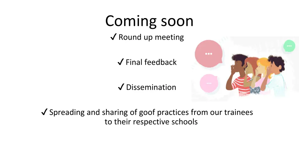 coming soon round up meeting