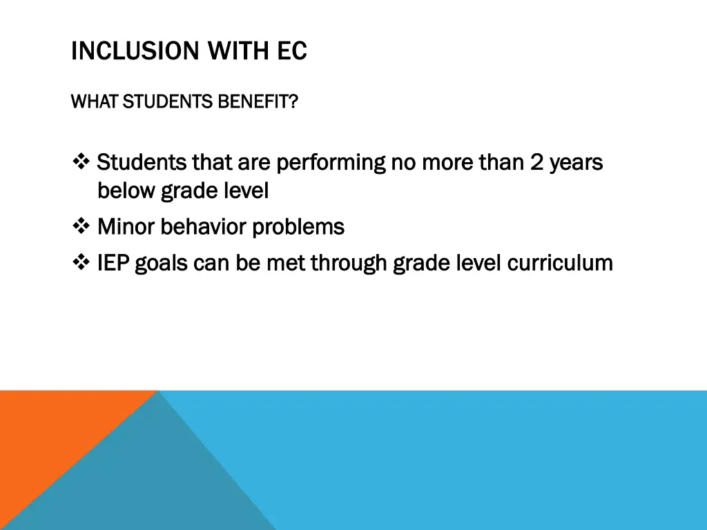 inclusion with ec