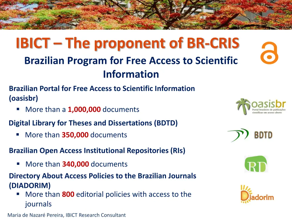 ibict the proponent of br cris 6