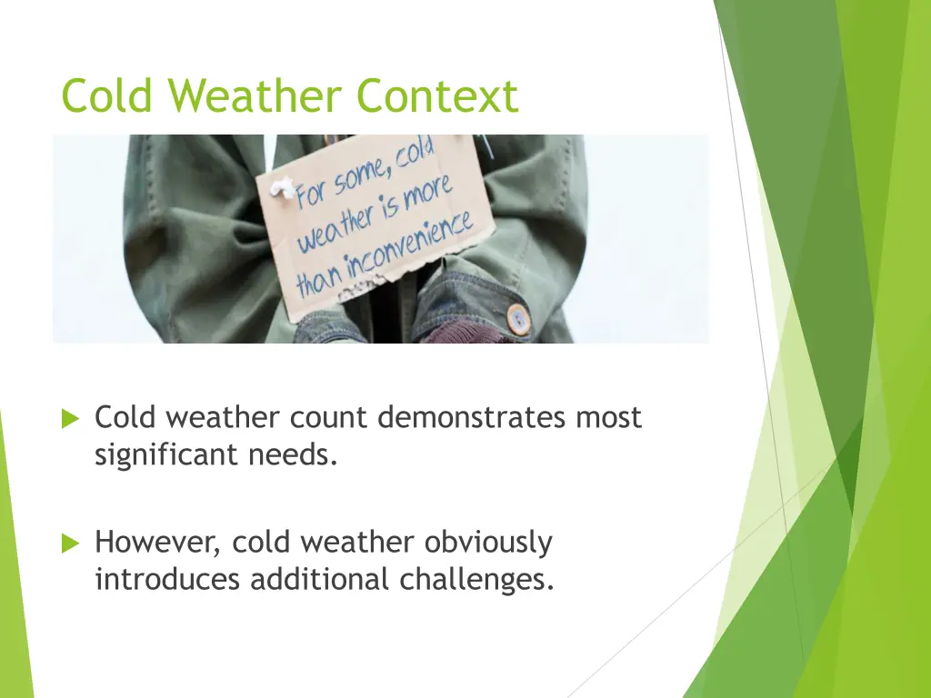 cold weather context