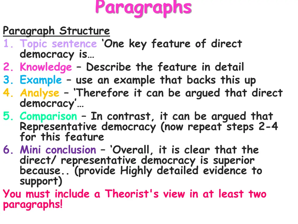 paragraphs