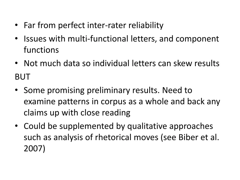 far from perfect inter rater reliability issues