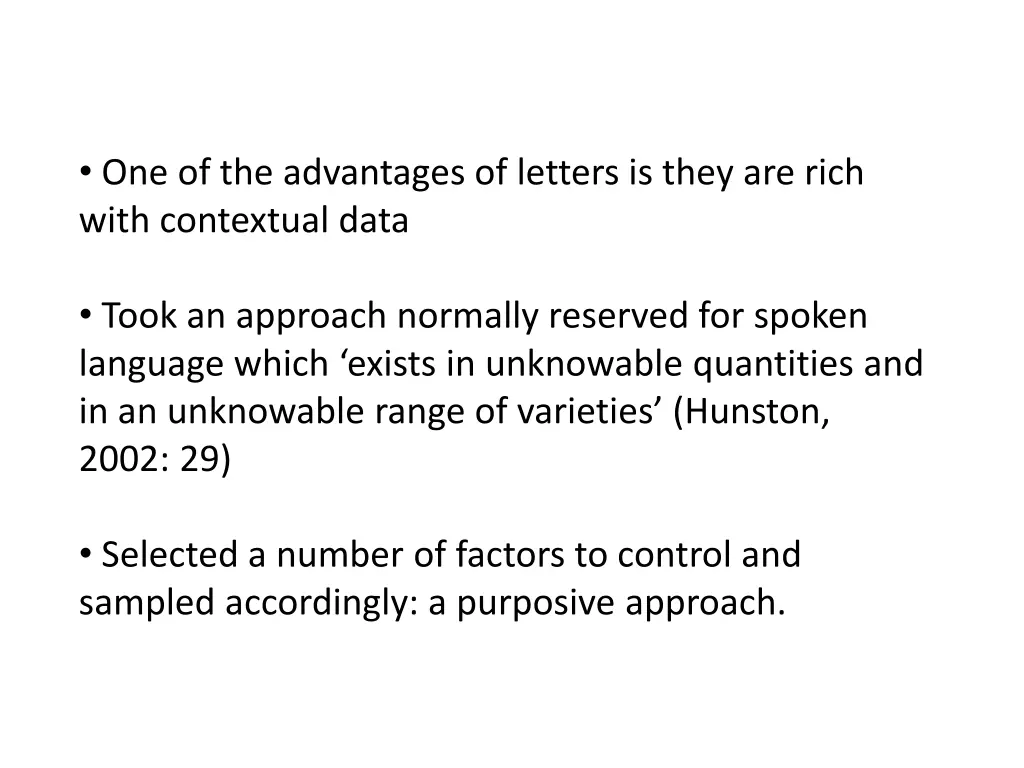 one of the advantages of letters is they are rich