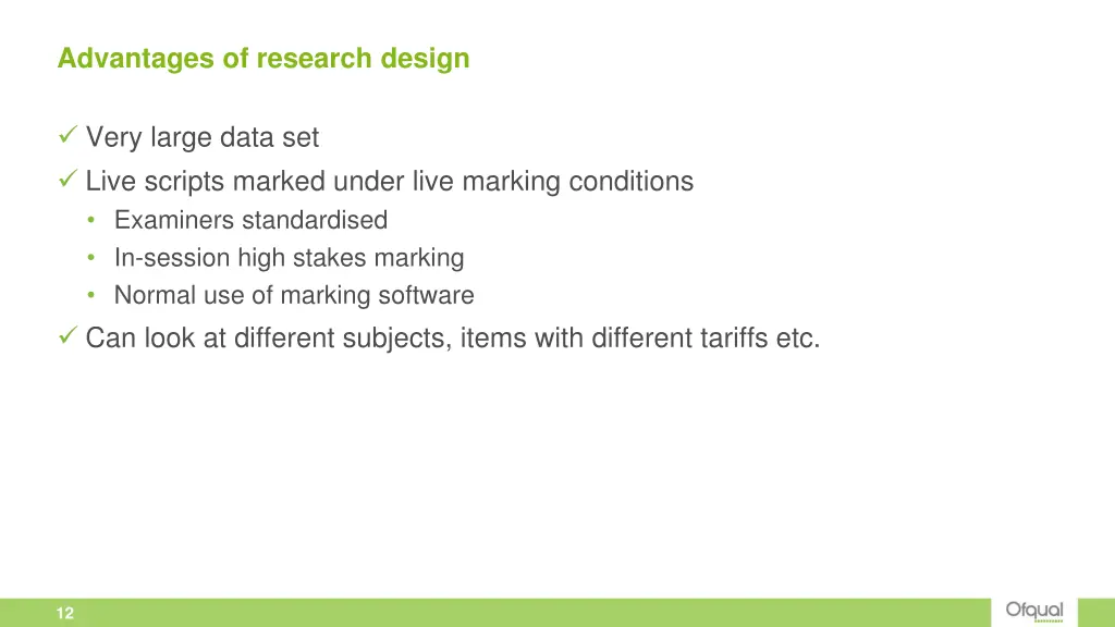 advantages of research design