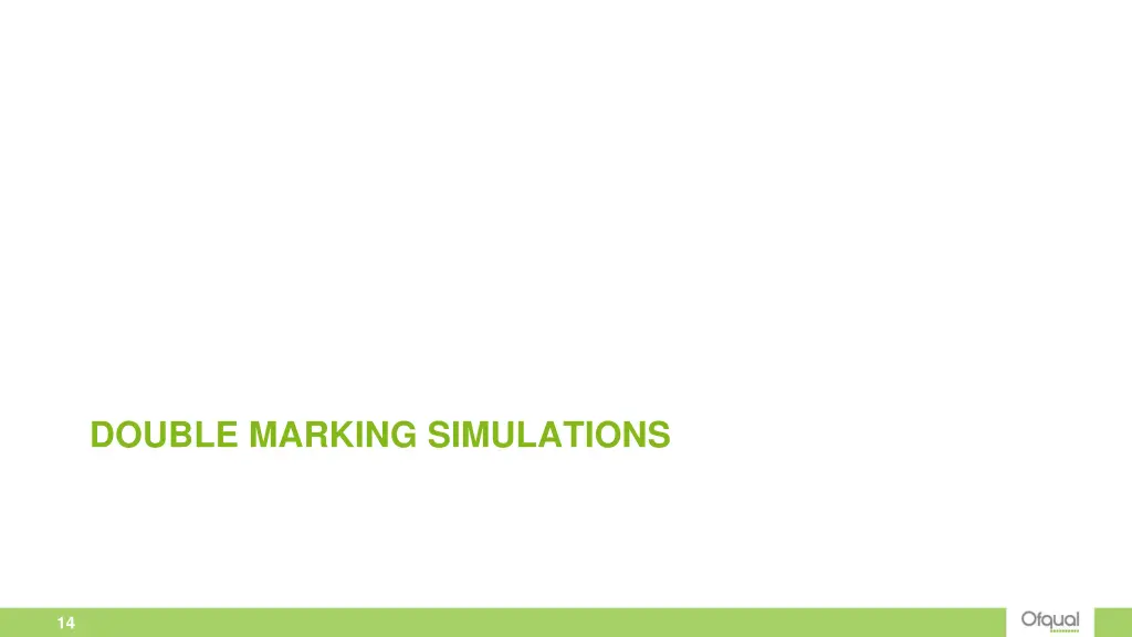 double marking simulations