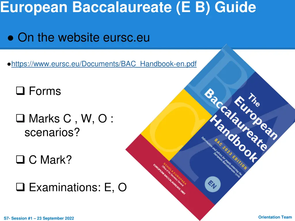 european baccalaureate e b guide