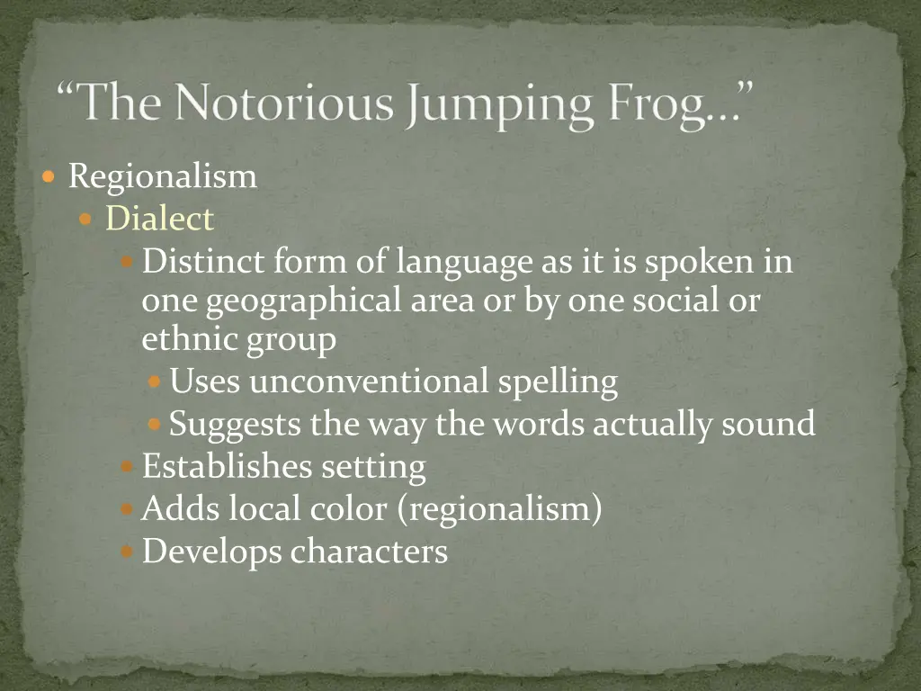 the notorious jumping frog