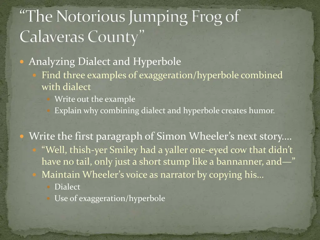 the notorious jumping frog of calaveras county 1