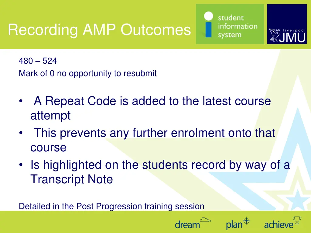 recording amp outcomes 5