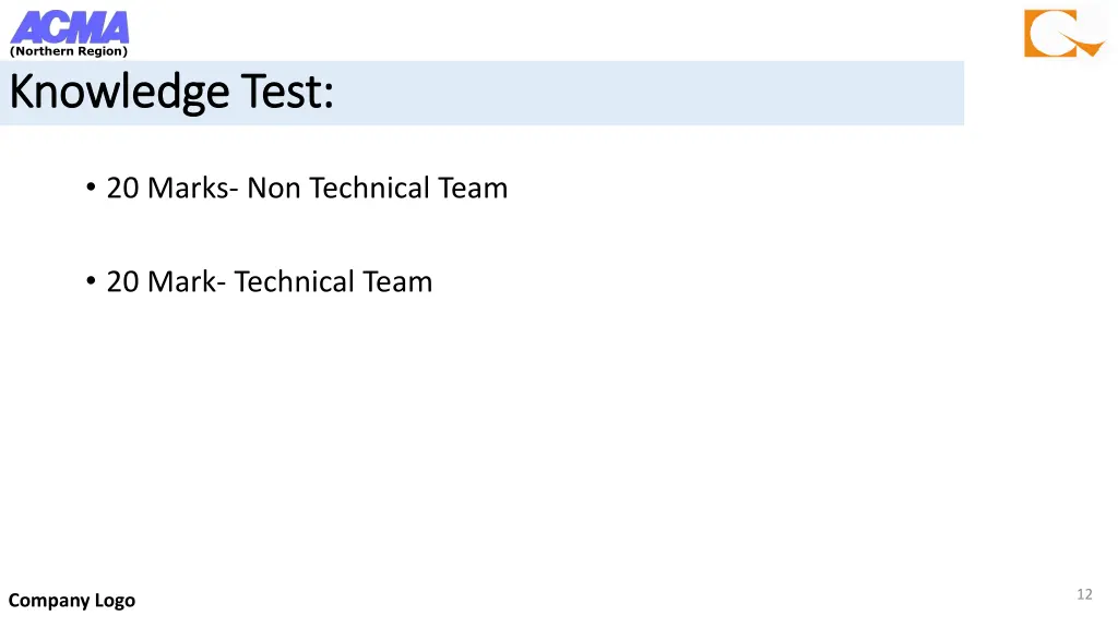 northern region knowledge test knowledge test