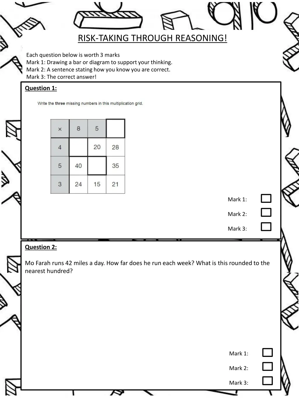 risk taking through reasoning 2