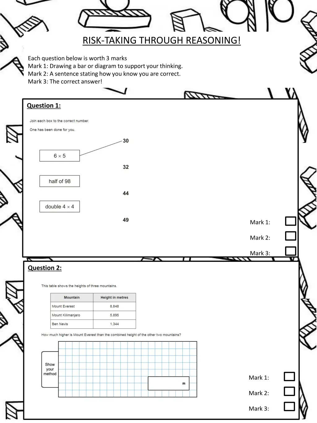 risk taking through reasoning 3