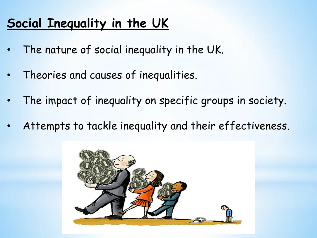 social inequality in the uk