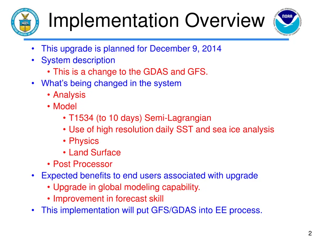 implementation overview