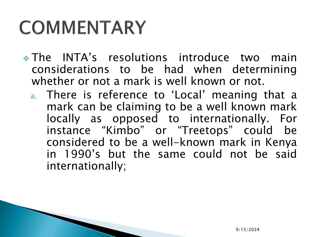 the inta s resolutions introduce two main