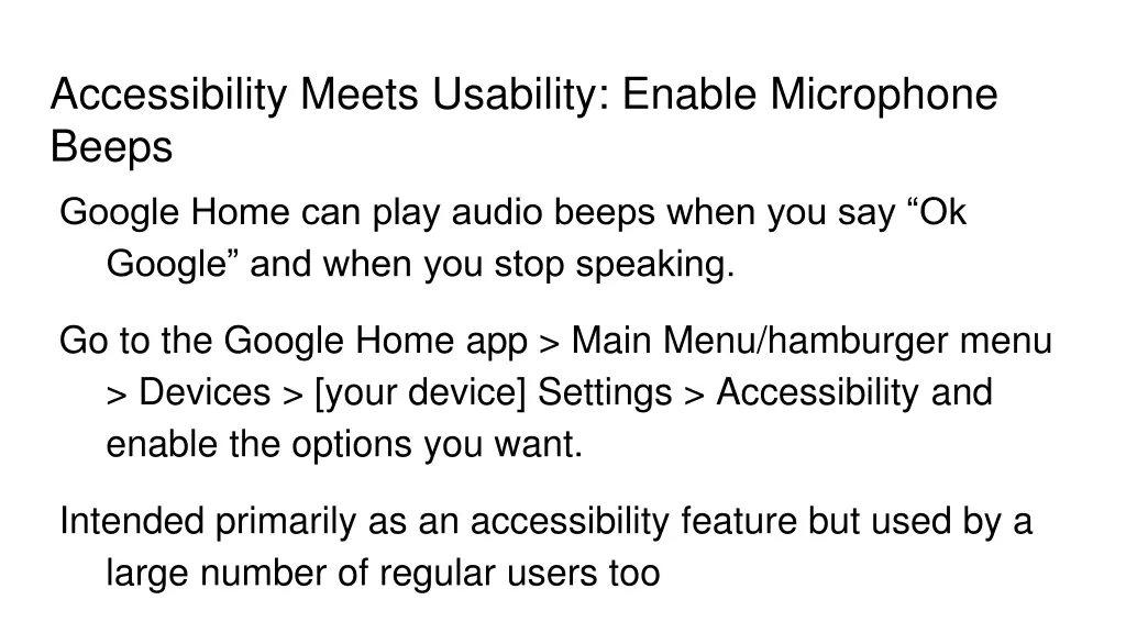 accessibility meets usability enable microphone