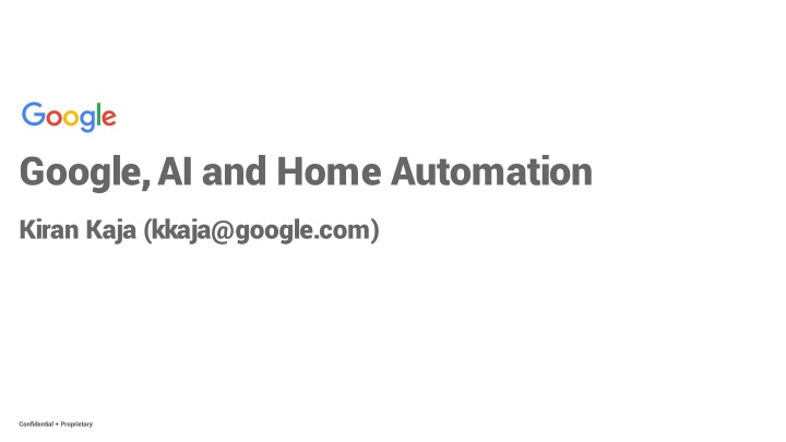 google ai and home automation