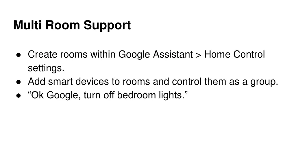 multi room support