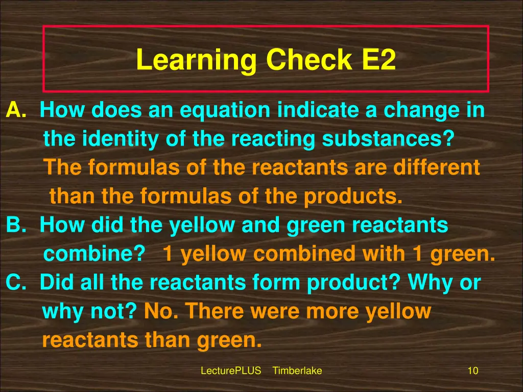 learning check e2 1