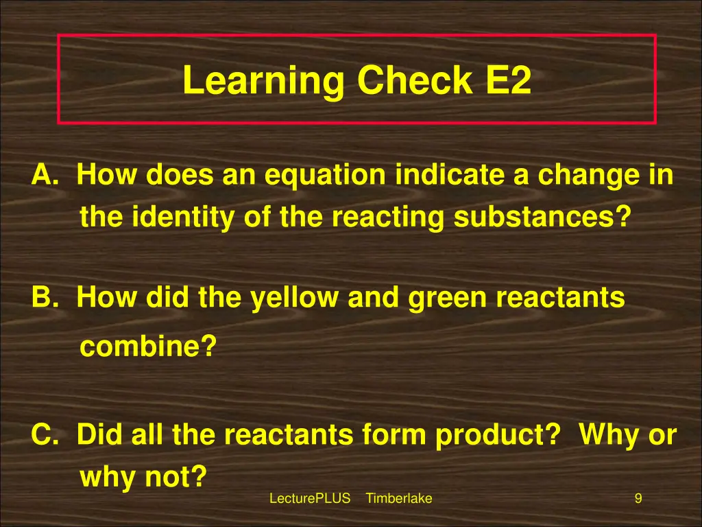 learning check e2