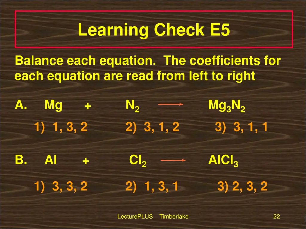 learning check e5