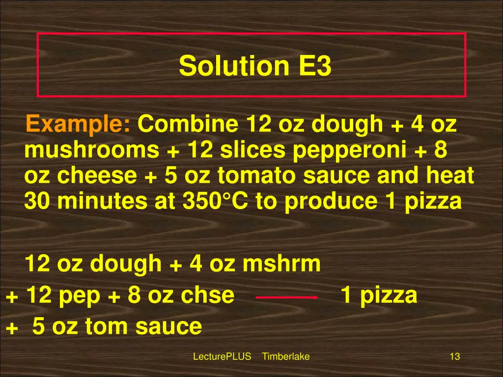 solution e3