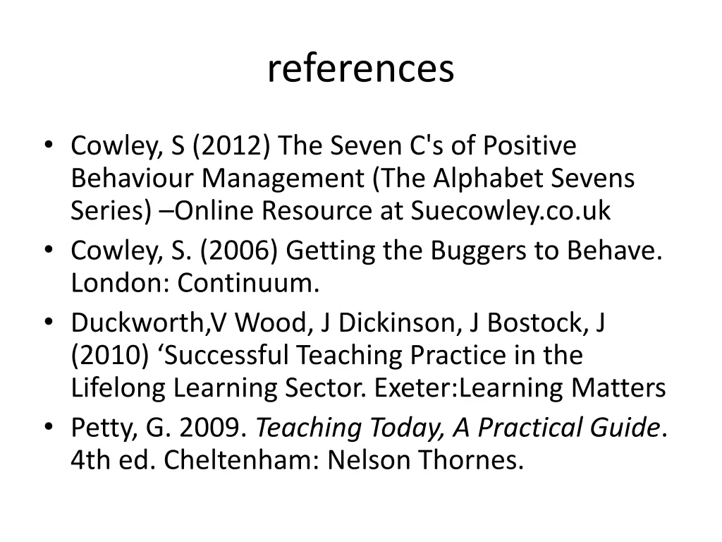 references