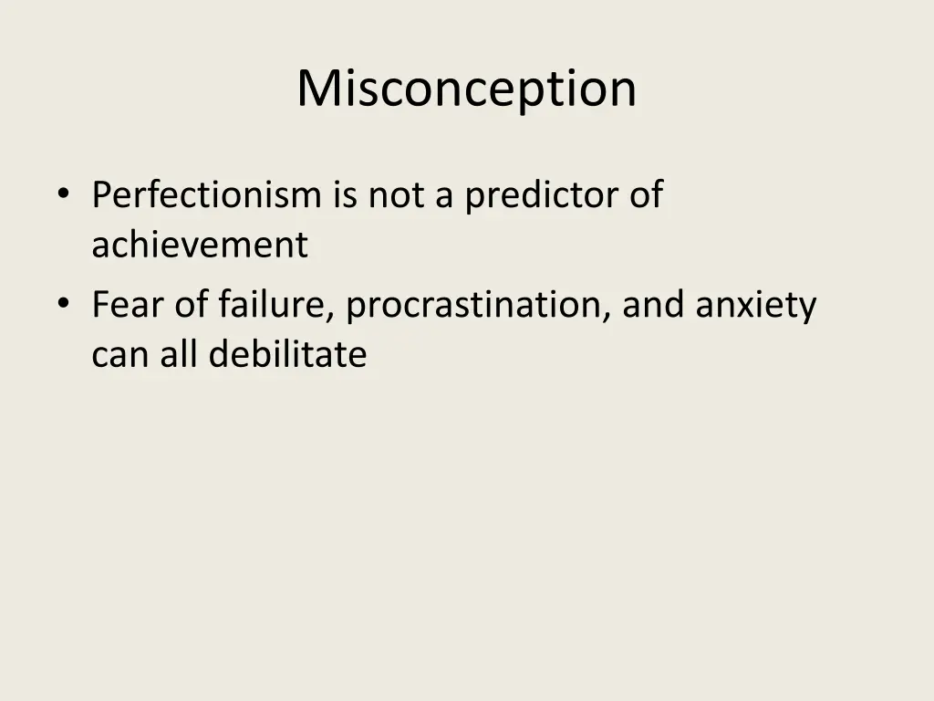 misconception