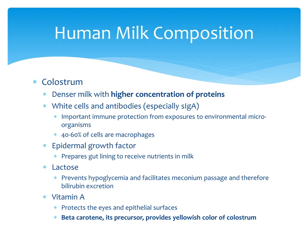 human milk composition 2