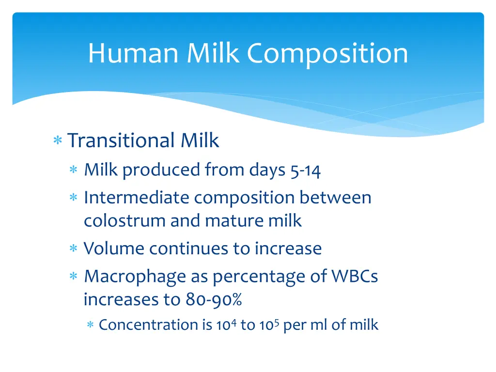 human milk composition 5