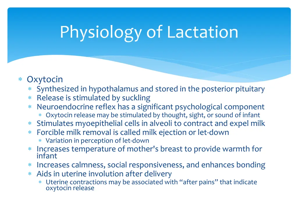 physiology of lactation 5