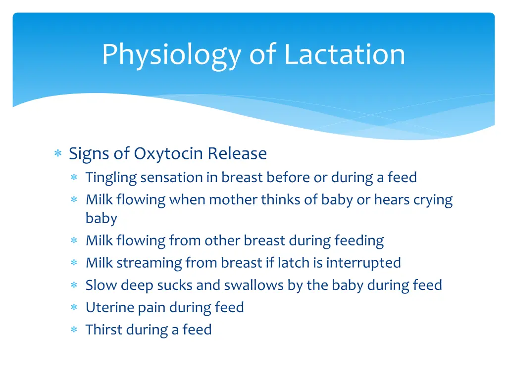 physiology of lactation 6