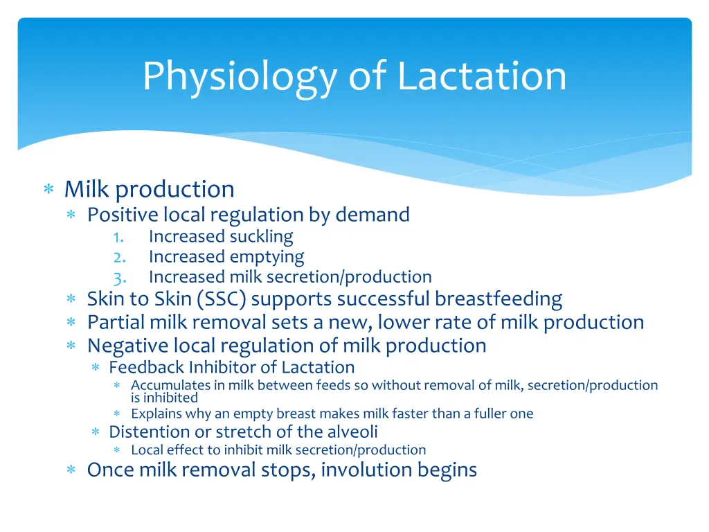 physiology of lactation 7