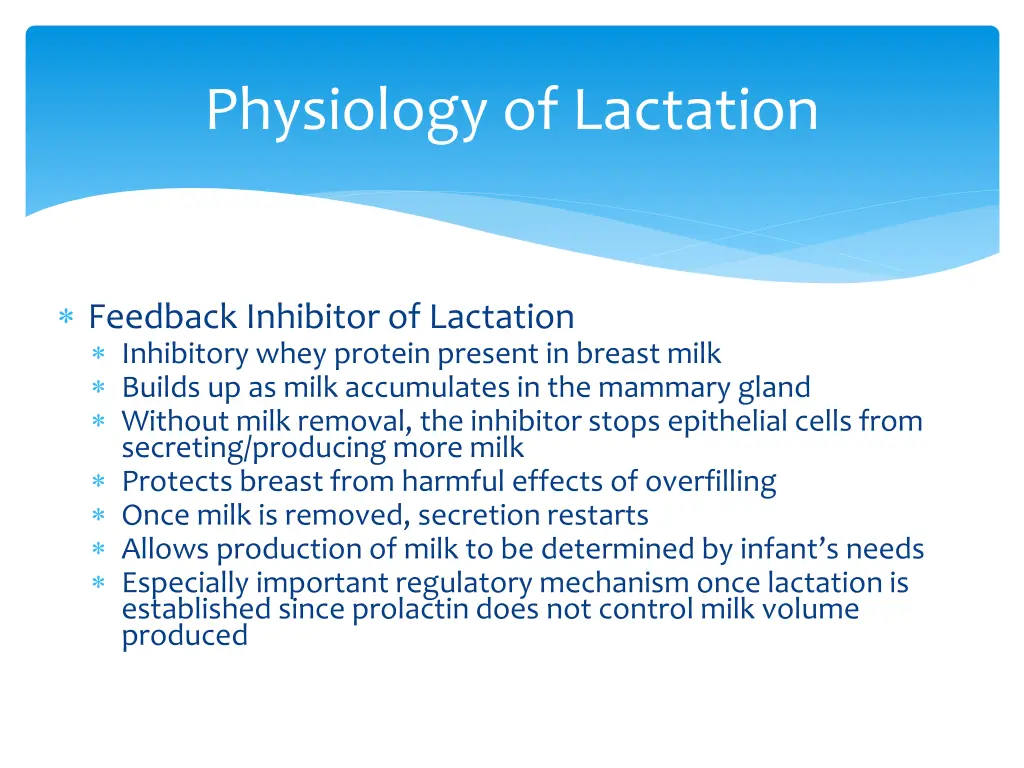 physiology of lactation 8