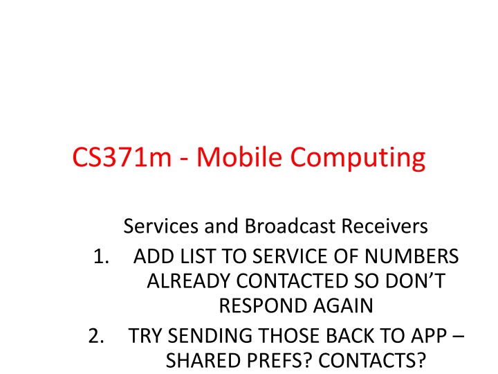 cs371m mobile computing