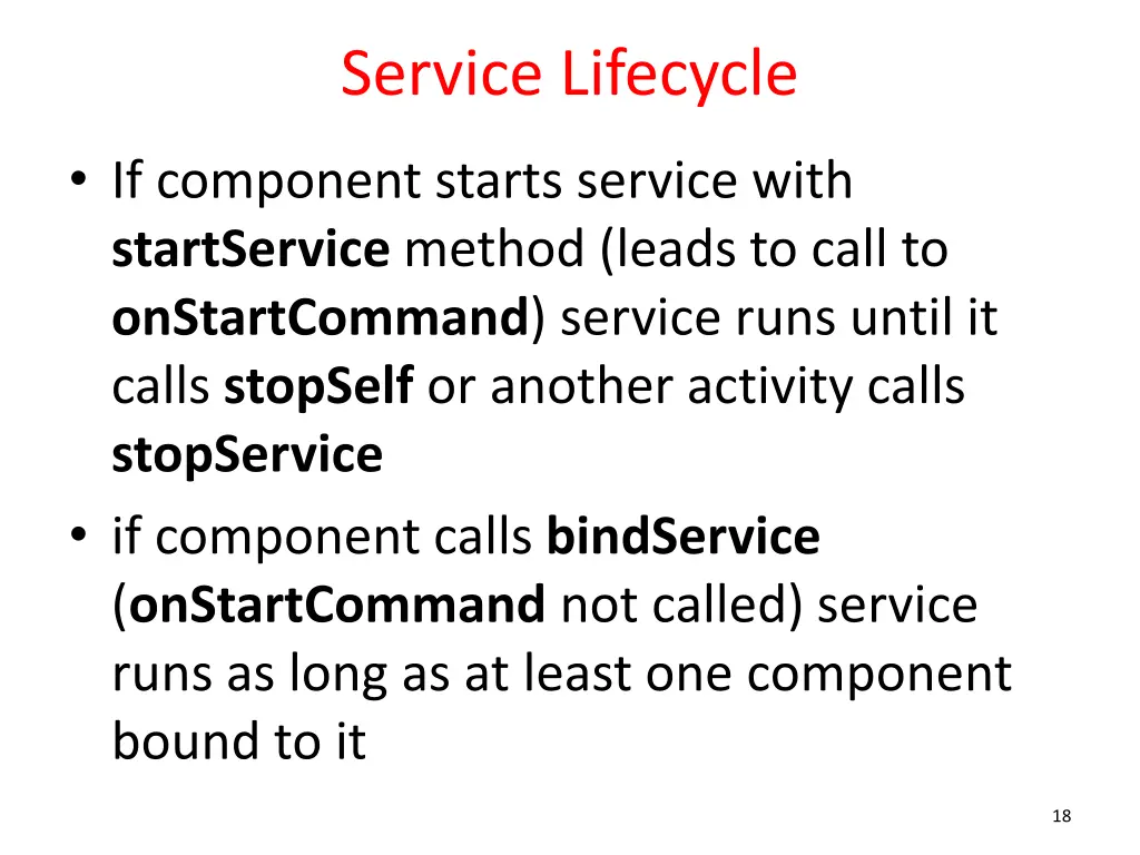 service lifecycle