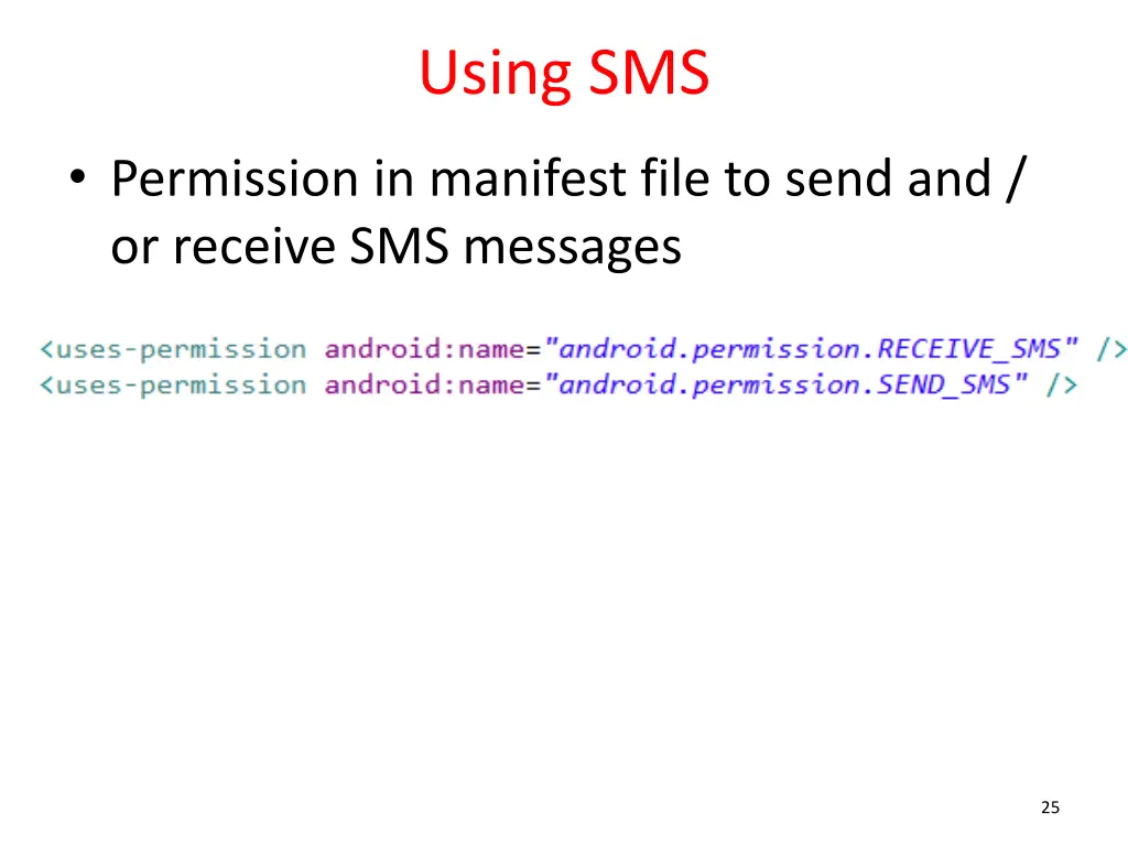 using sms