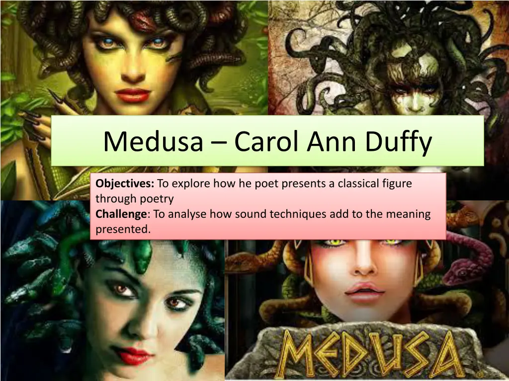 medusa carol ann duffy