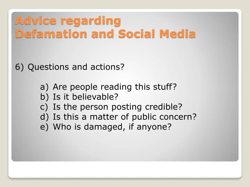 advice regarding defamation and social media 2