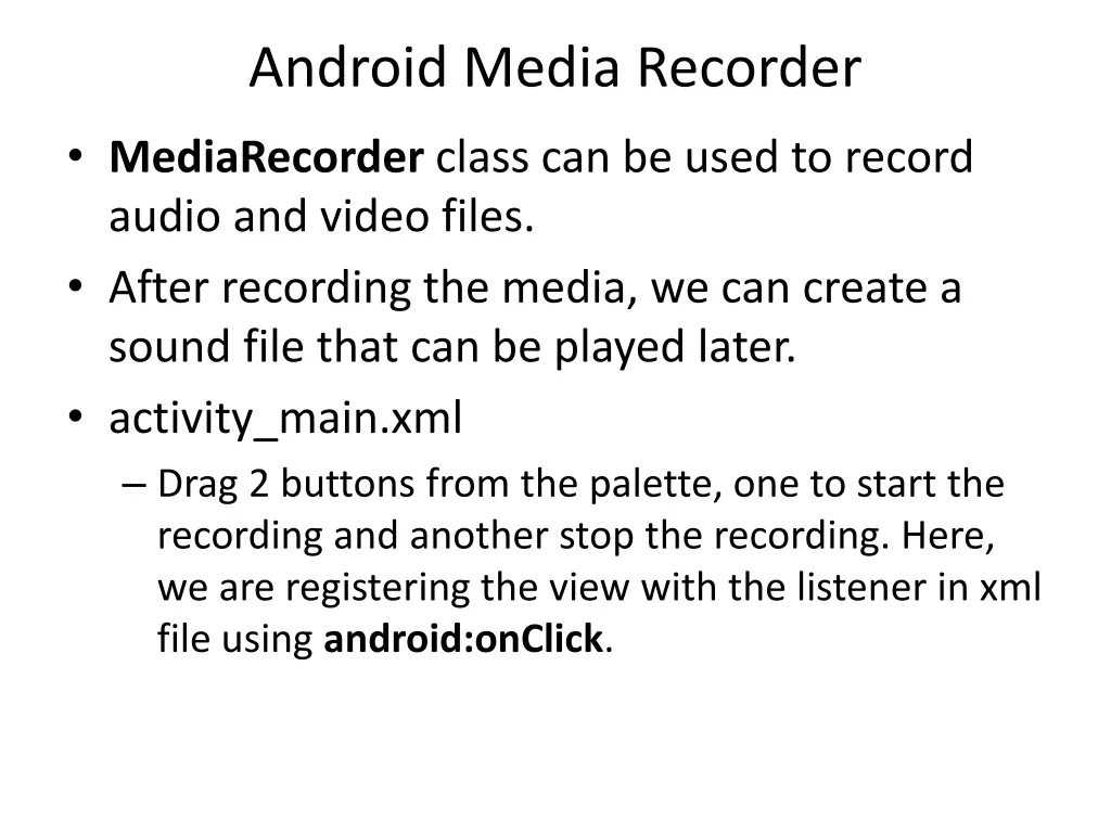 android media recorder