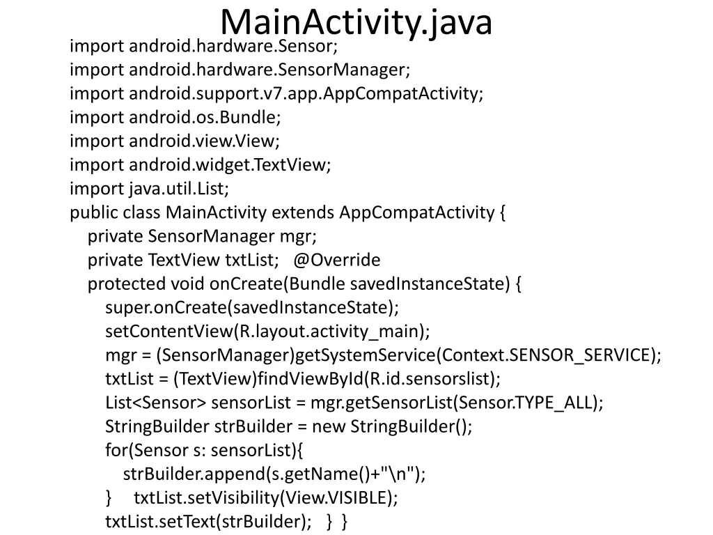 mainactivity java 1