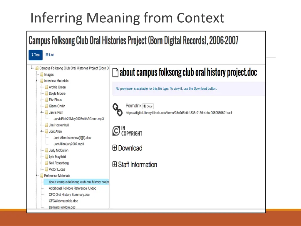 inferring meaning from context