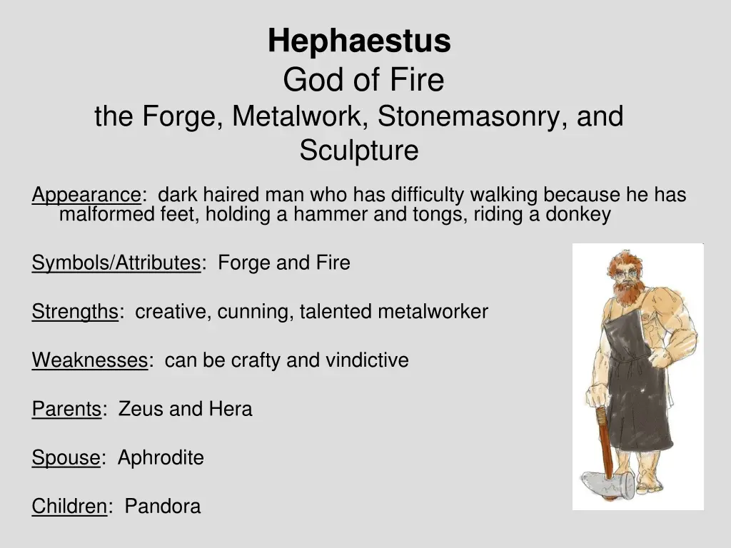 hephaestus god of fire