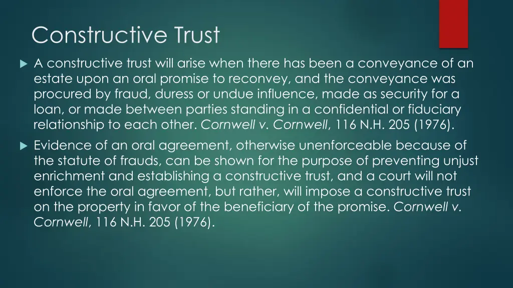 constructive trust