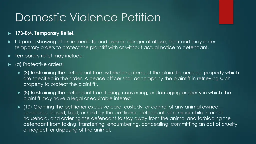 domestic violence petition 1