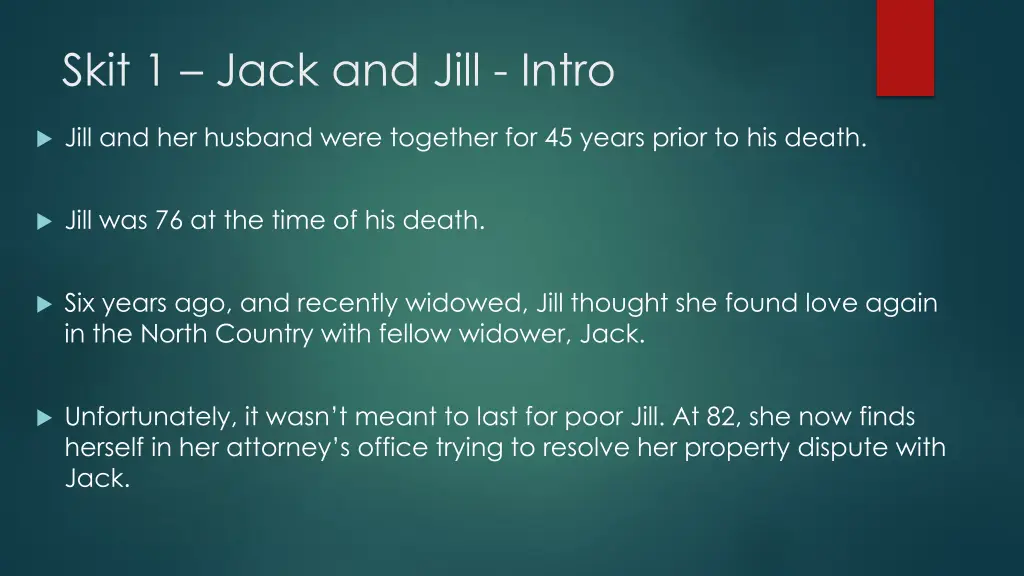 skit 1 jack and jill intro