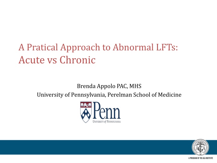 a pratical approach to abnormal lfts acute