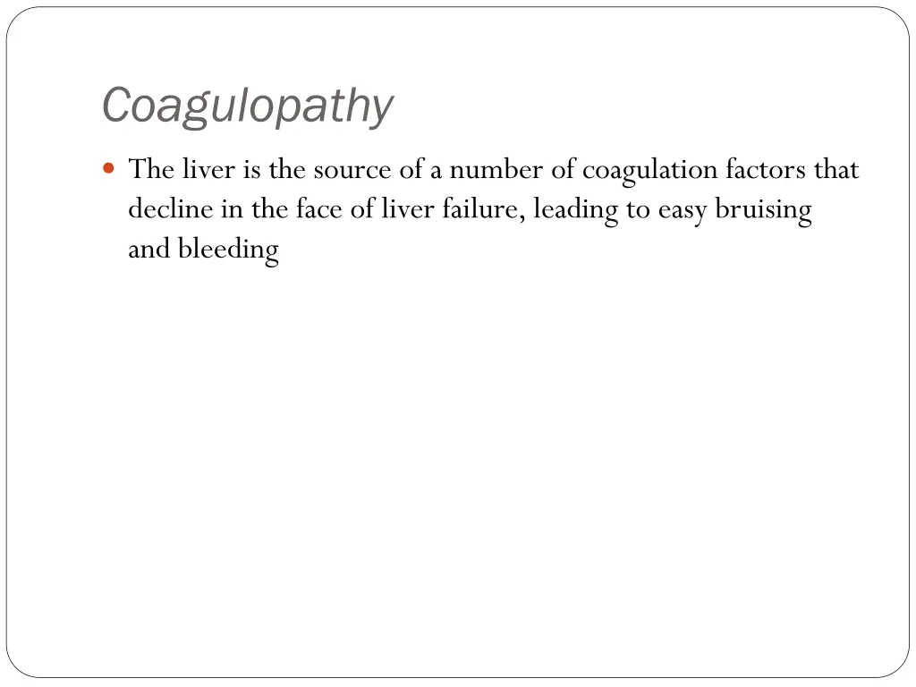 coagulopathy