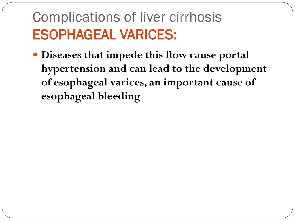 complications of liver cirrhosis esophageal 2